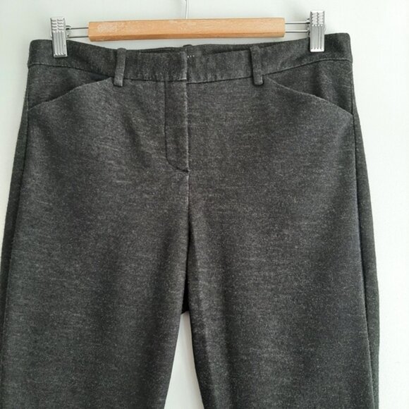THEORY Taye K Jackson Comfy Stretch Skinny Trousers Dress Pants Gray Sz 10 - Picture 5 of 16